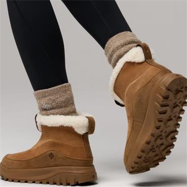 COLUMBIA WOMENS WATER REPELLENT BOOTS - ELK LIGHT BROWN